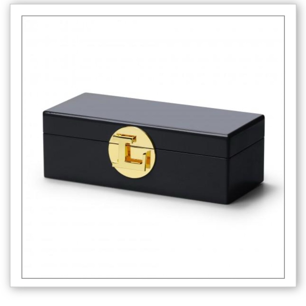 Monogrammed L Jewelry Box